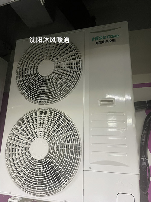 沈阳某商场安装中央空调，新风系统调试完毕